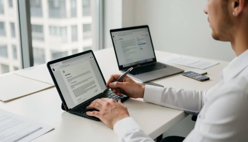 Signature électronique du contrat de travail RH
